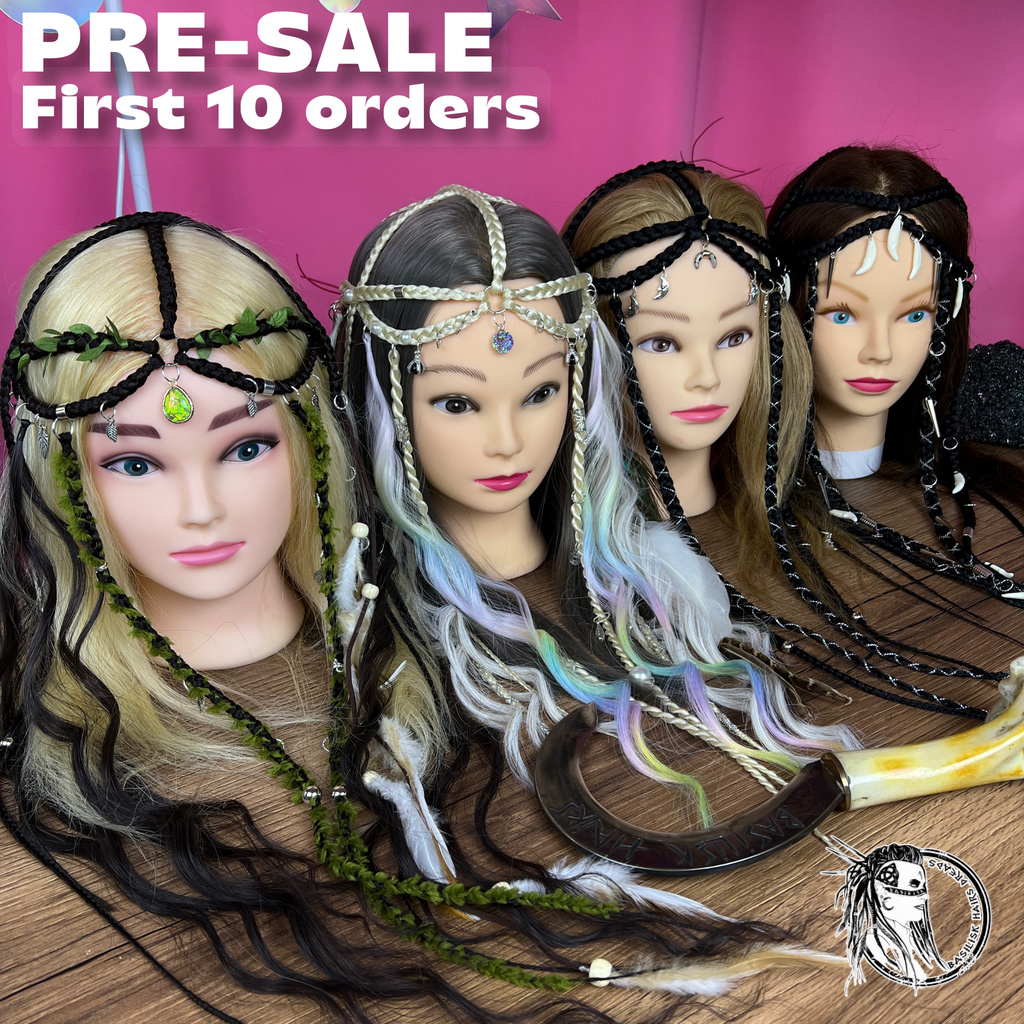 Braided Crown PRE-SALE ✨NEW Hair Accessory – Custom Fantasy, Boho, Beach, Festival, Viking & Witchy Styles